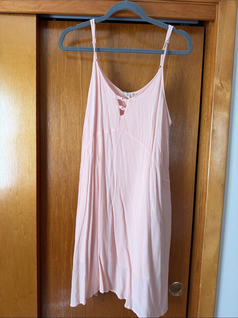 Roxy Pale Pink Spaghetti Strap Mini Dress
